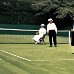 The Evolution of Tennis**

"A vintage photograph of a Victorian-era tennis match on a grass court, players in modest, period-appropriate clothing, safe for work, appropriate content, fully clothed, professional, perfect anatomy, natural proportions, well-formed hands, proper finger count, natural body proportions, high quality."

**